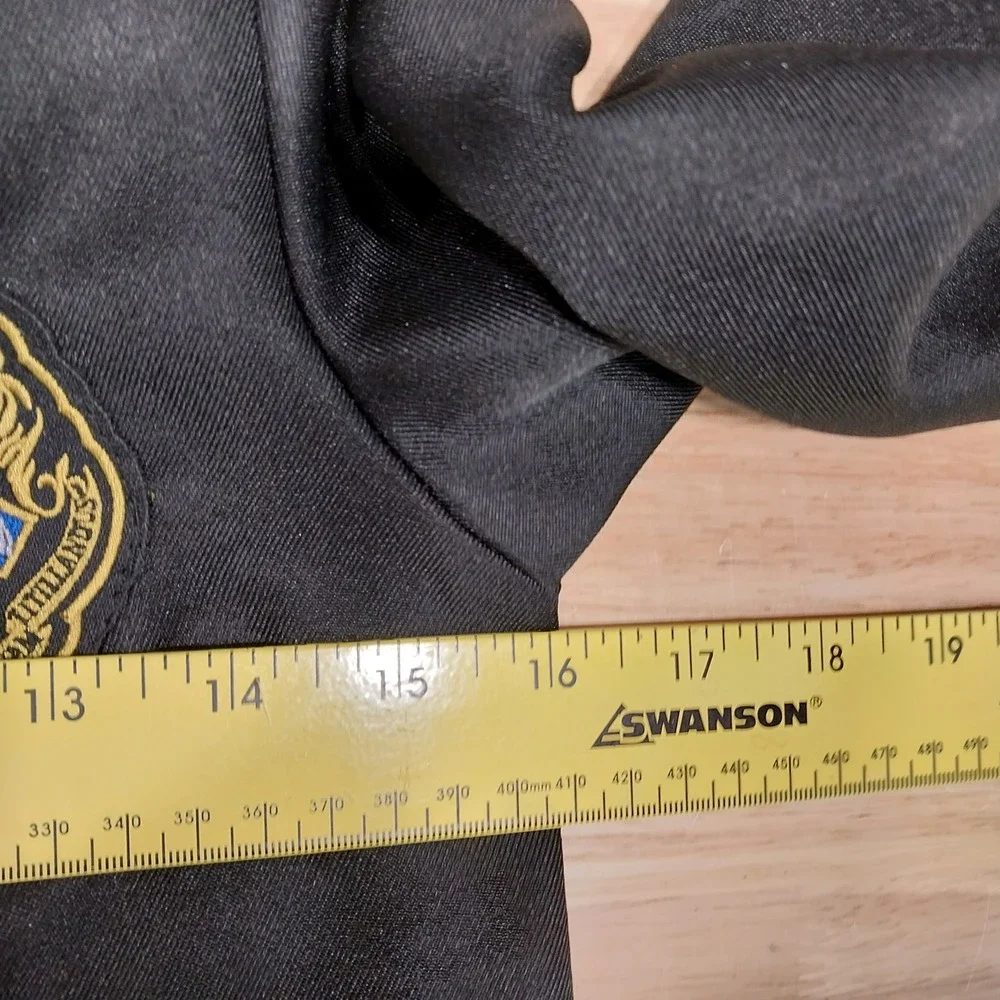 Harry Potter Costume Robe Hogwarts Crest Hooded Size M Unisex Kid 7-8 Black Gold